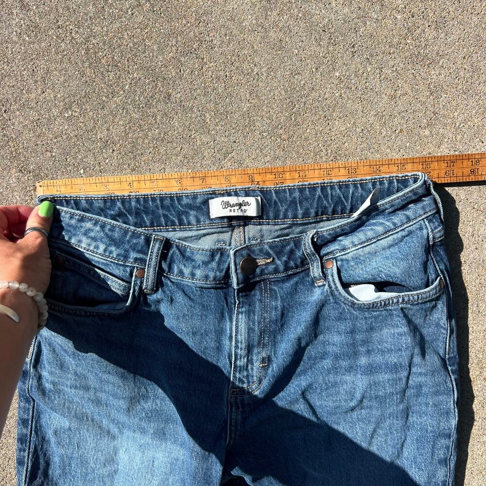 Wrangler 31x34 Retro Isabella Mid Rise Boot Cut Blue Jeans 112368253 - Picture 7 of 9